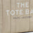 Beige canvas large Tote Bag