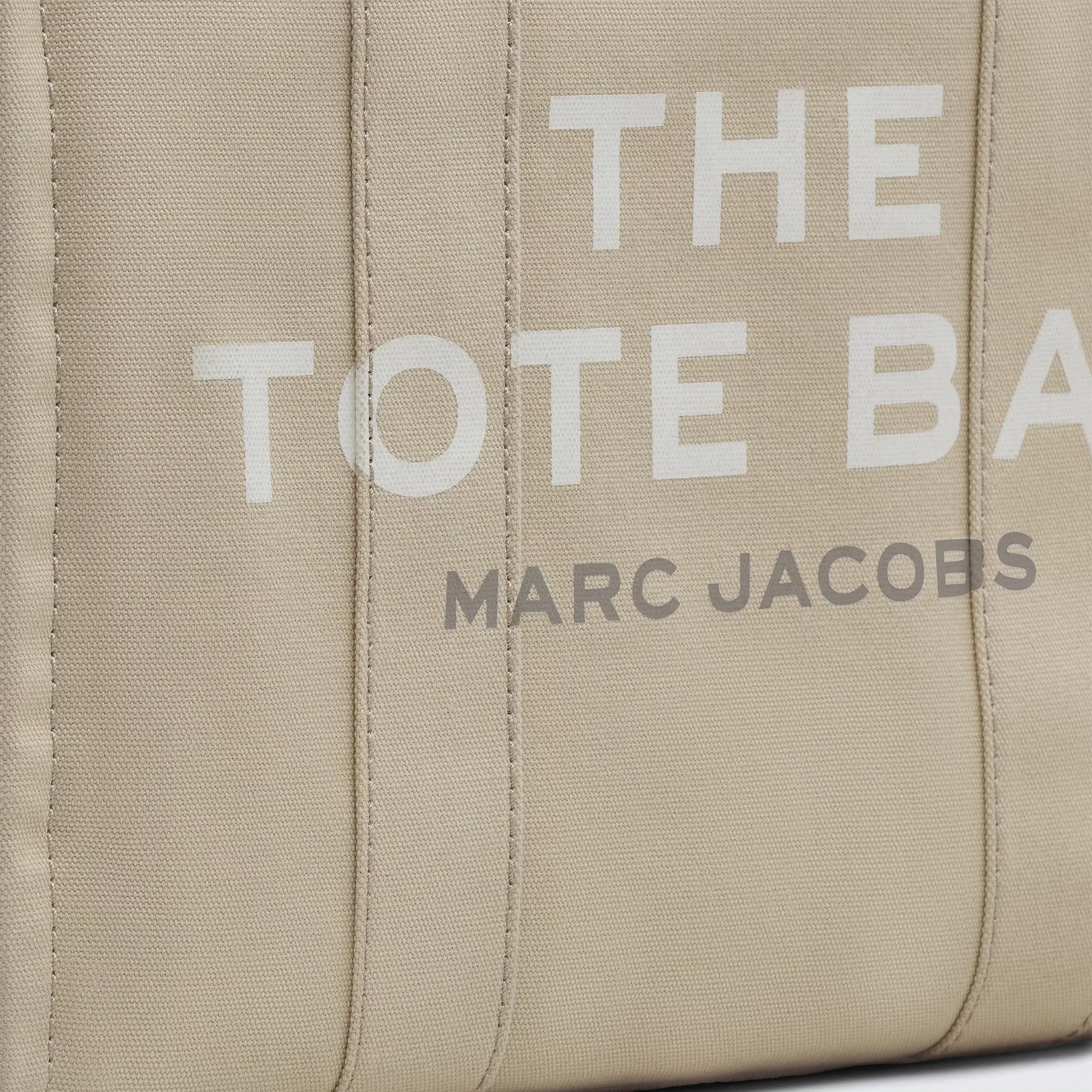 Beige canvas large Tote Bag