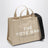 The Medium Tote Bag in beige canvas