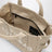 The Medium Tote Bag in beige canvas