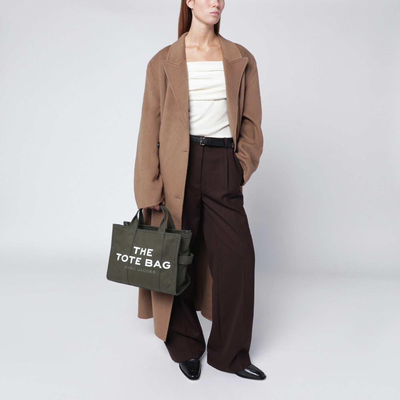 Medium Forest Green canvas tote bag