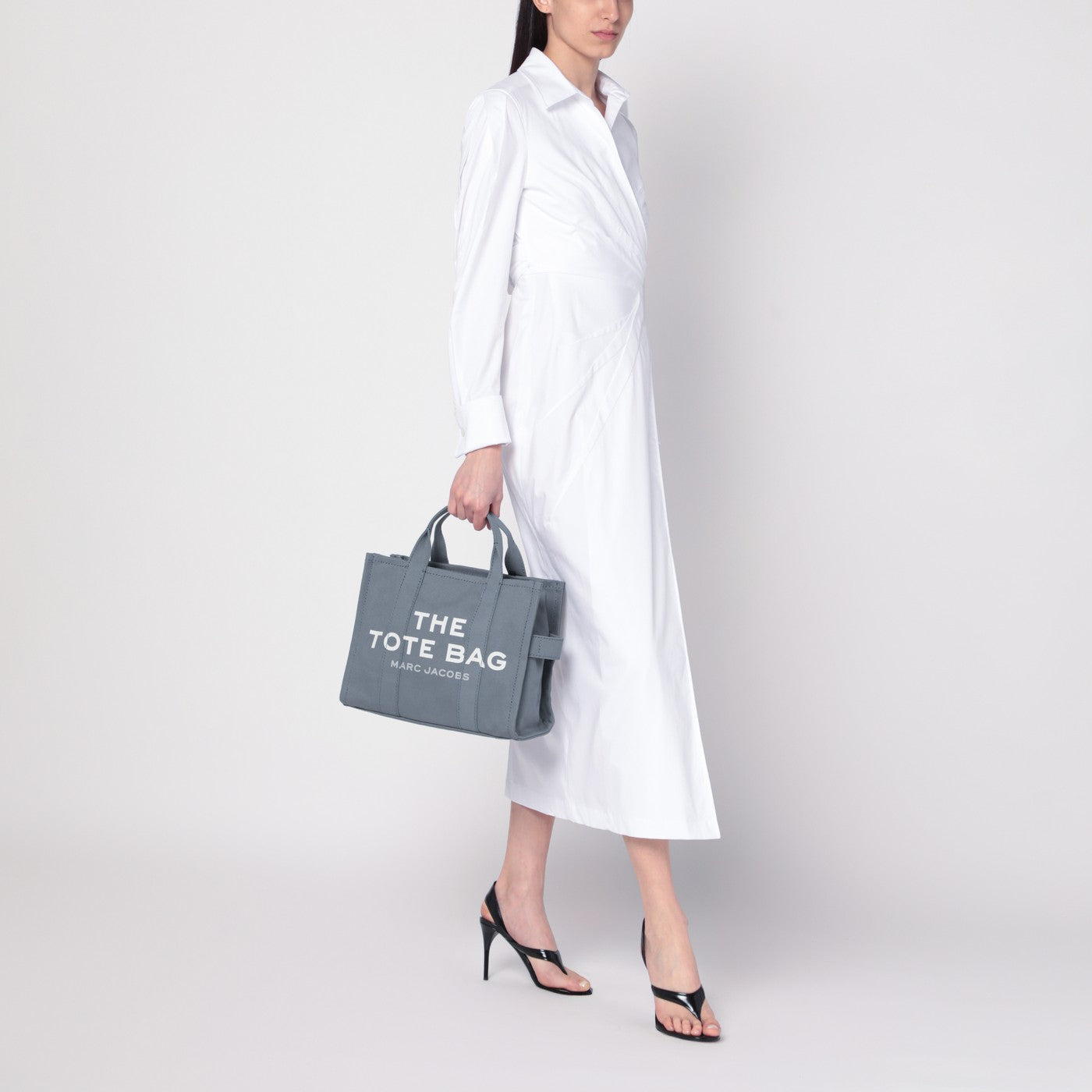 The Medium Tote Bag in blue canvas