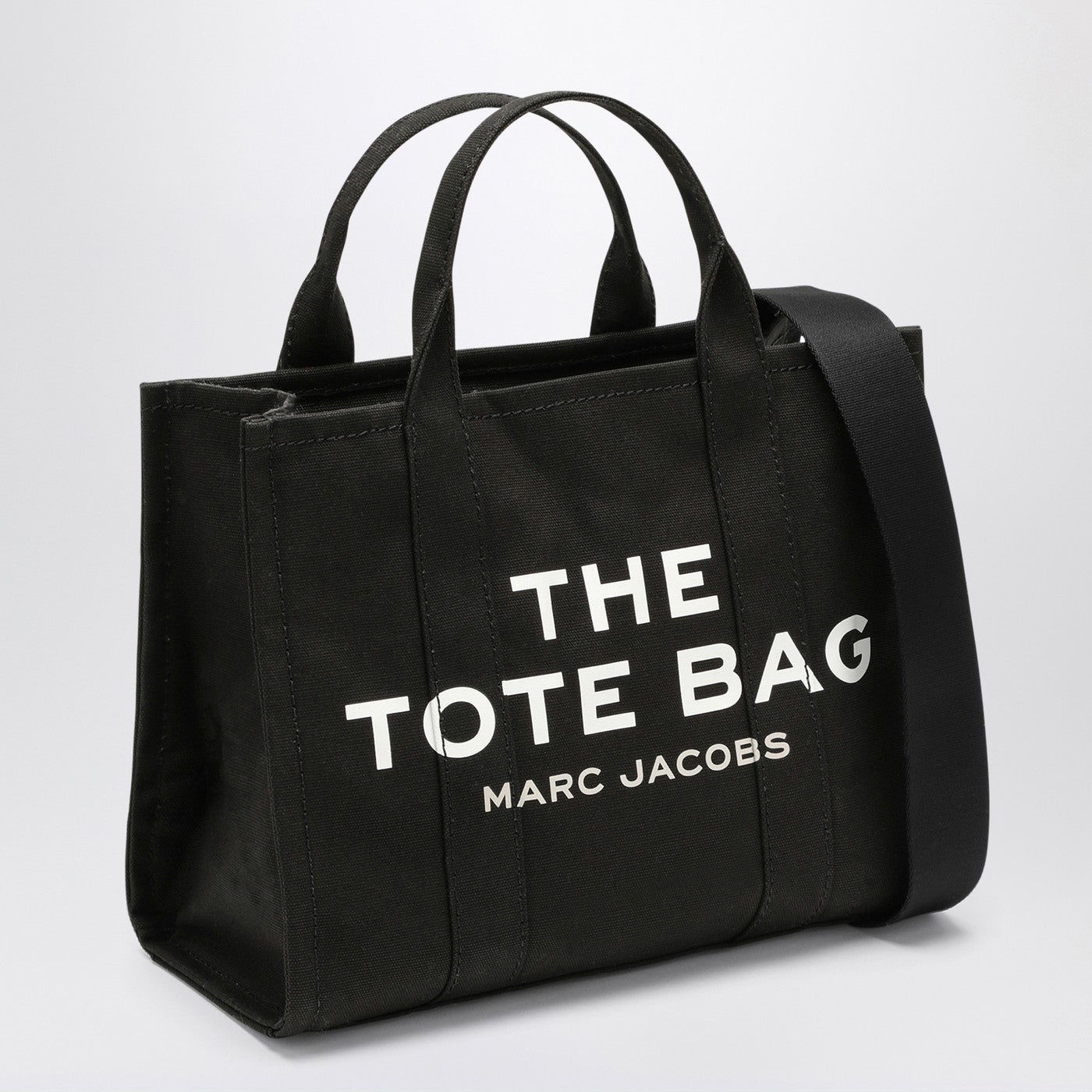 The Medium Tote Bag in black canvas