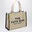 The Large Tote Bag sand color in canvas