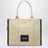 The Large Tote Bag coloris sable en toile