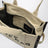 The Large Tote Bag coloris sable en toile