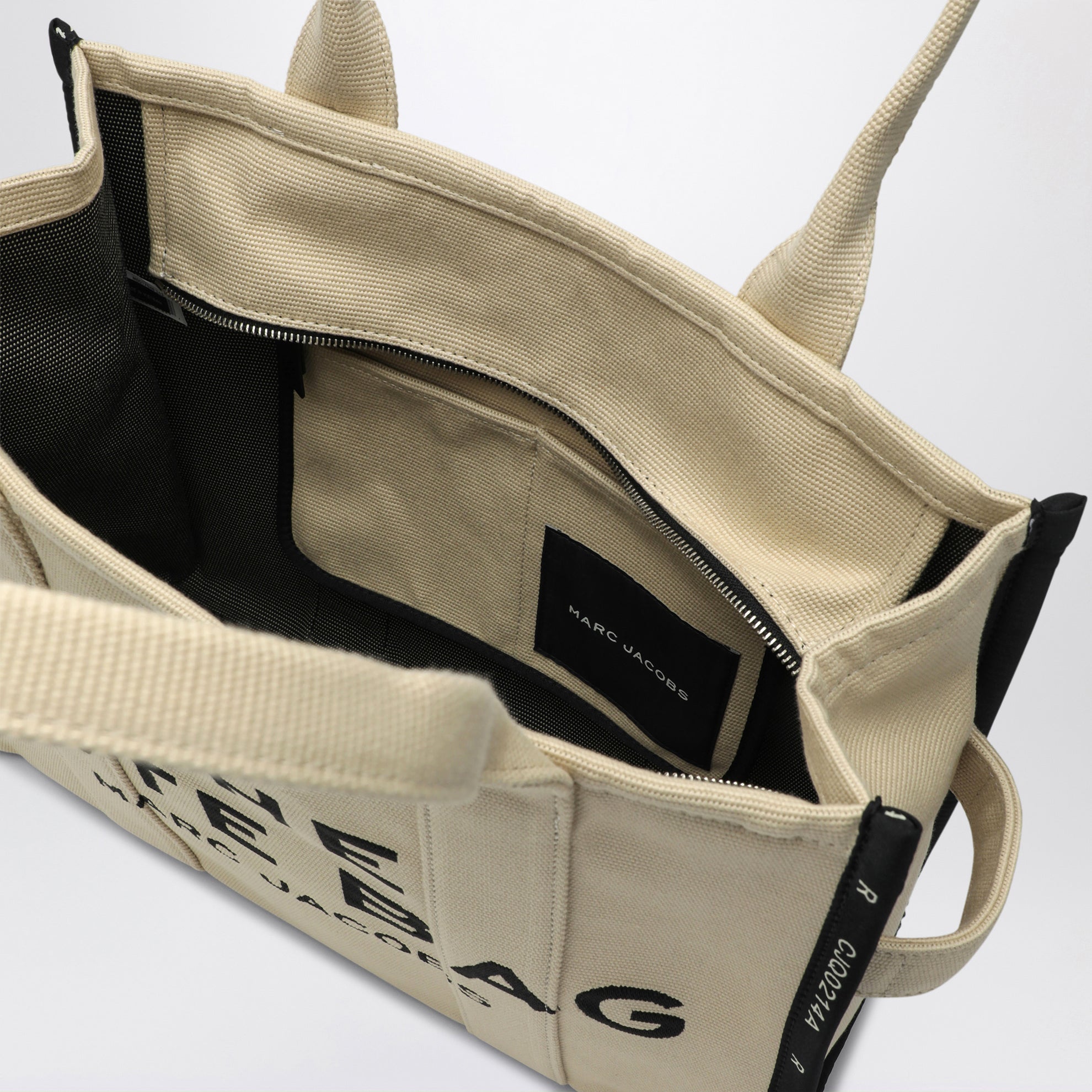 The Large Tote Bag coloris sable en toile
