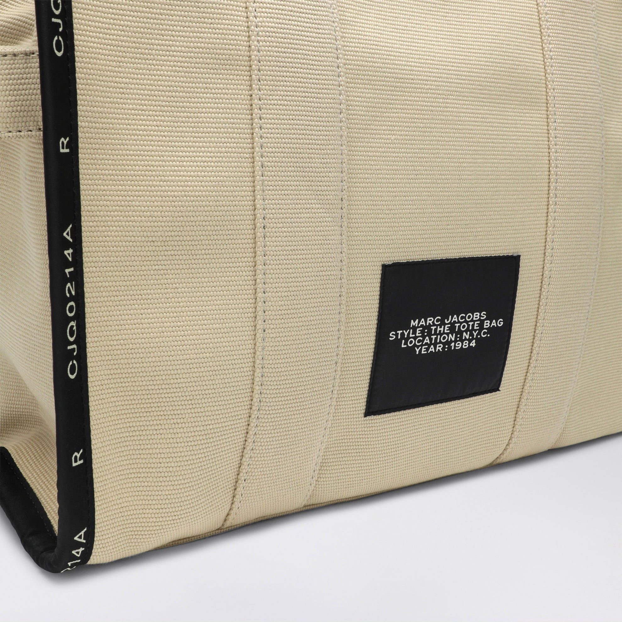 The Large Tote Bag coloris sable en toile