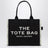Schwarze The Large Tote Bag aus Canvas