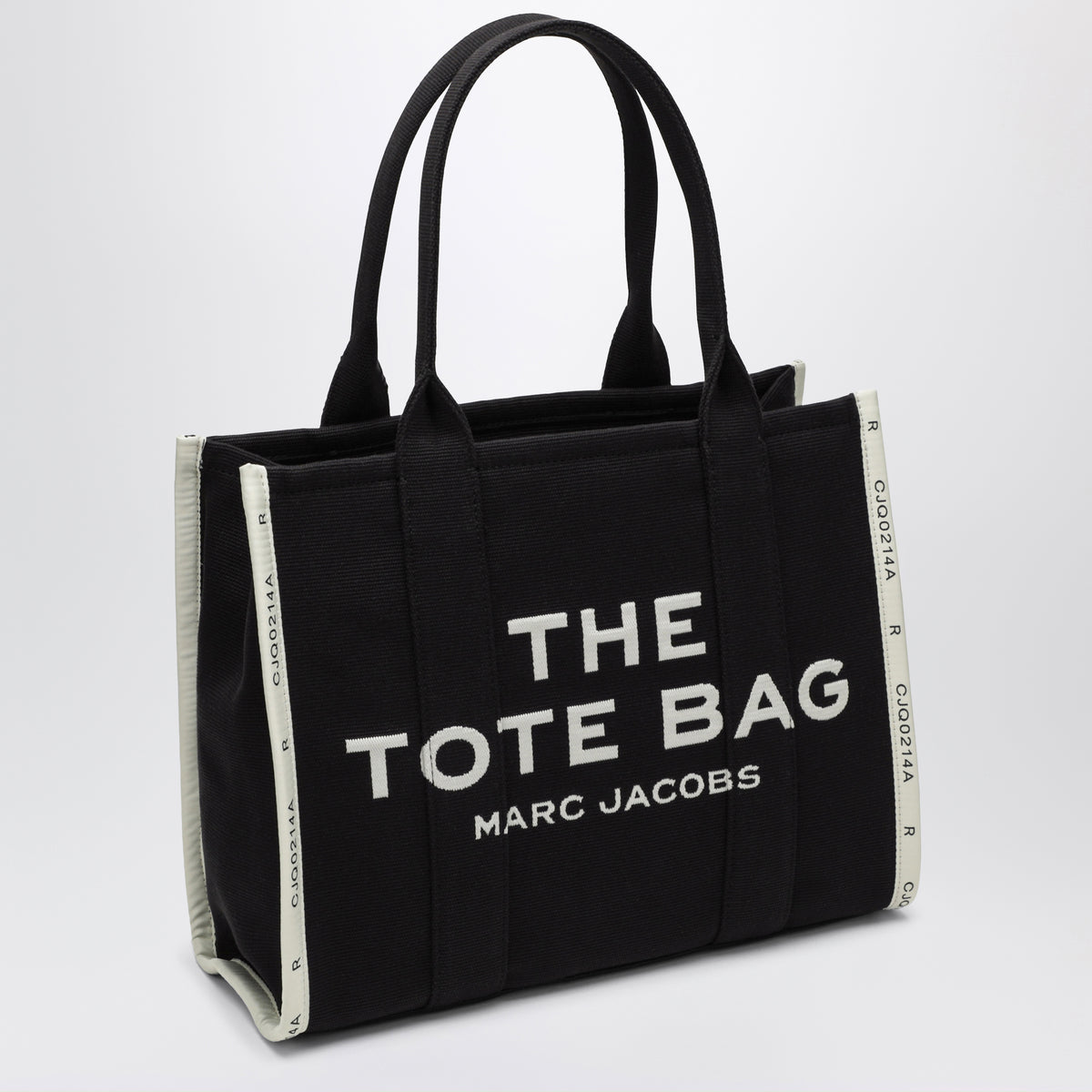 Schwarze The Large Tote Bag aus Canvas