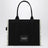 Schwarze The Large Tote Bag aus Canvas