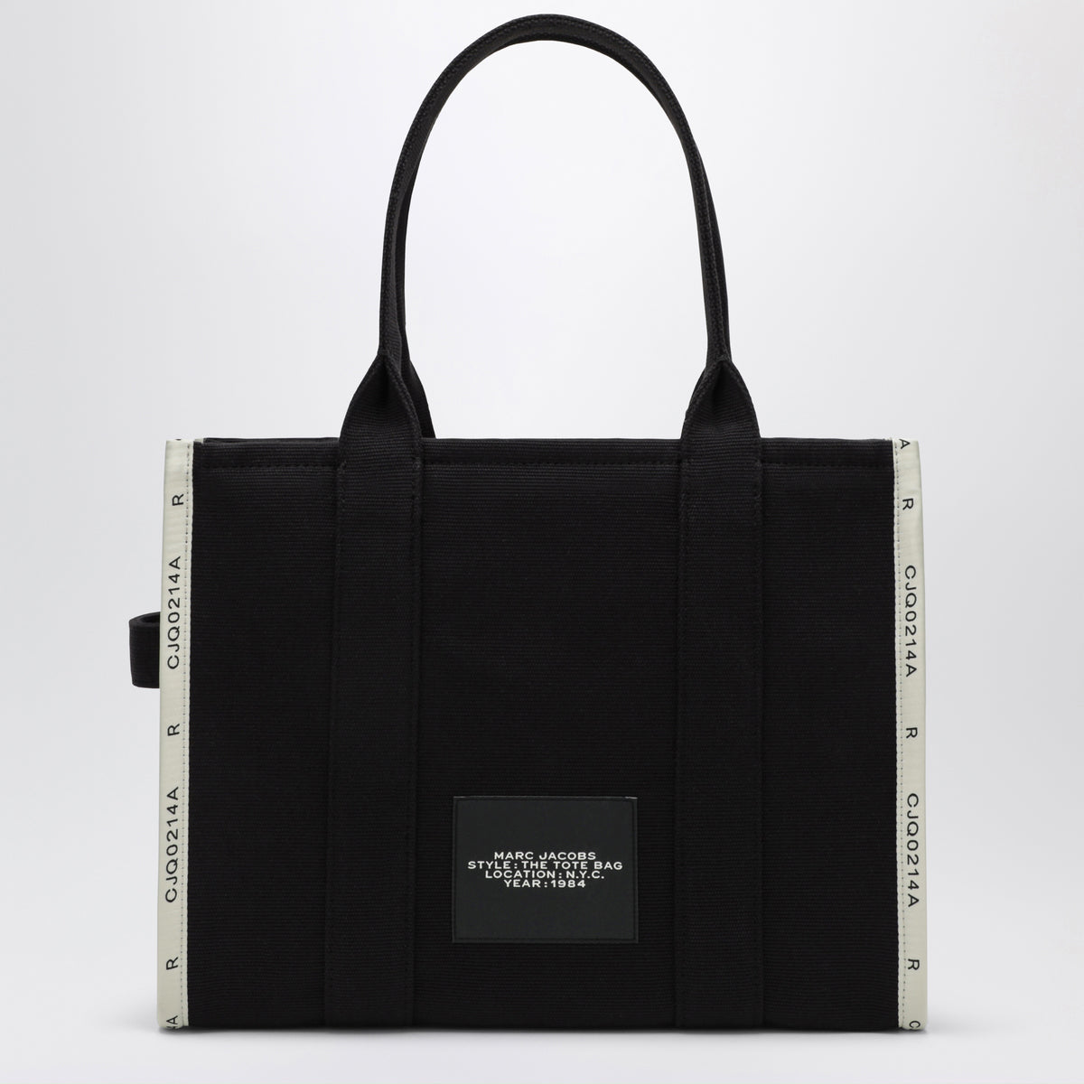 Schwarze The Large Tote Bag aus Canvas