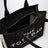 Schwarze The Large Tote Bag aus Canvas