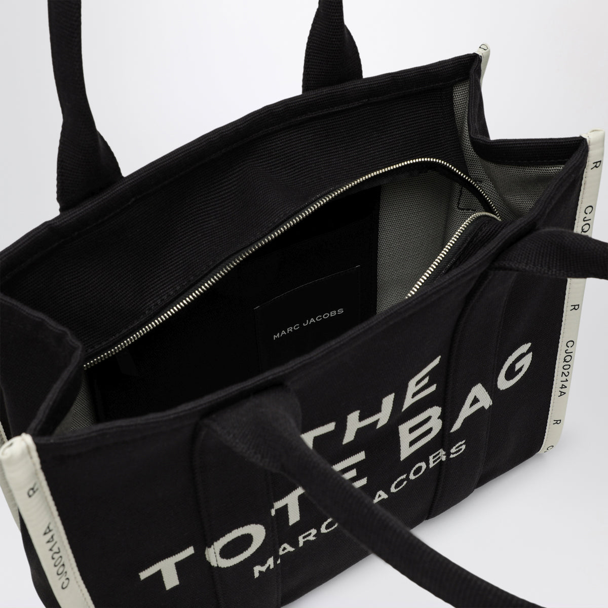 Schwarze The Large Tote Bag aus Canvas