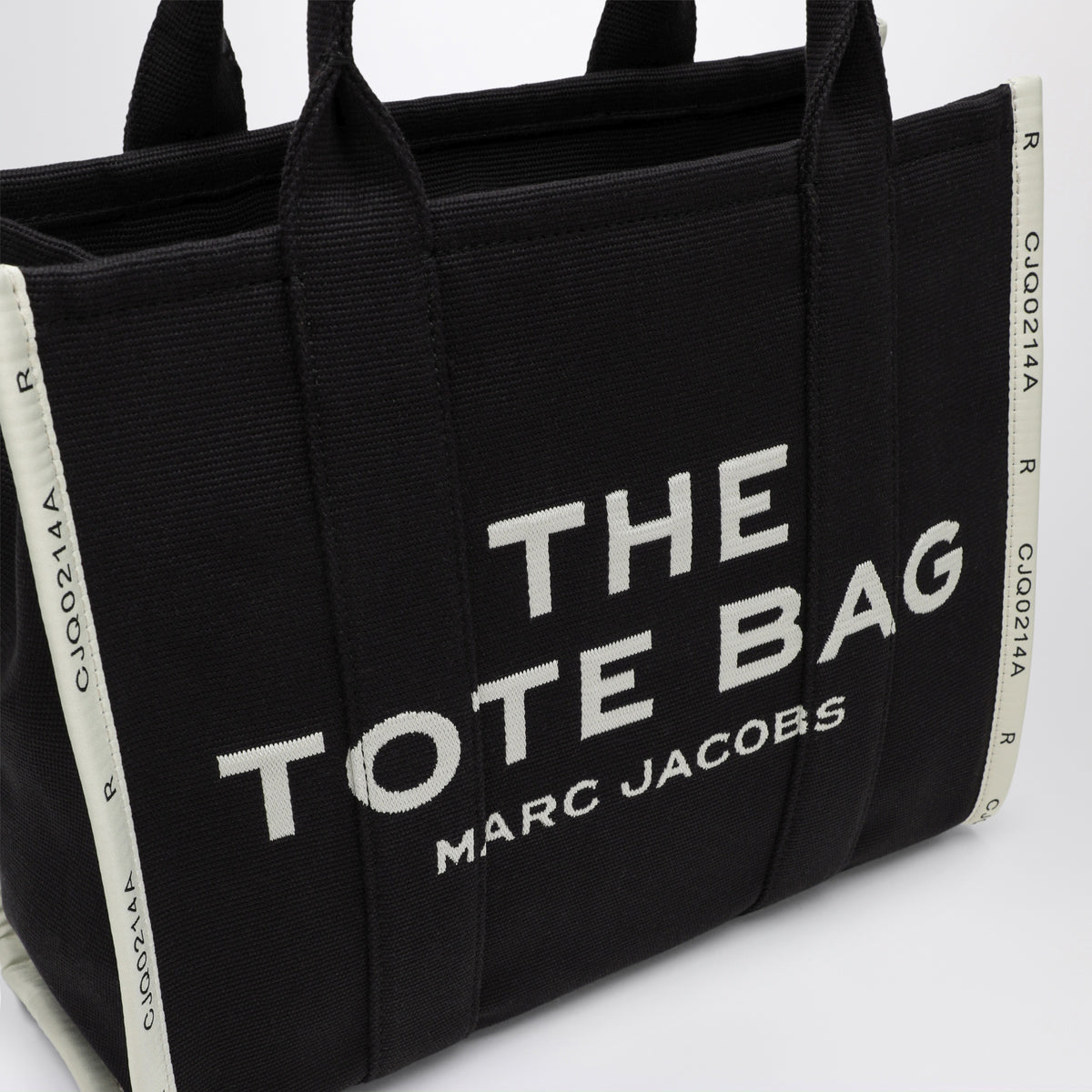 Schwarze The Large Tote Bag aus Canvas