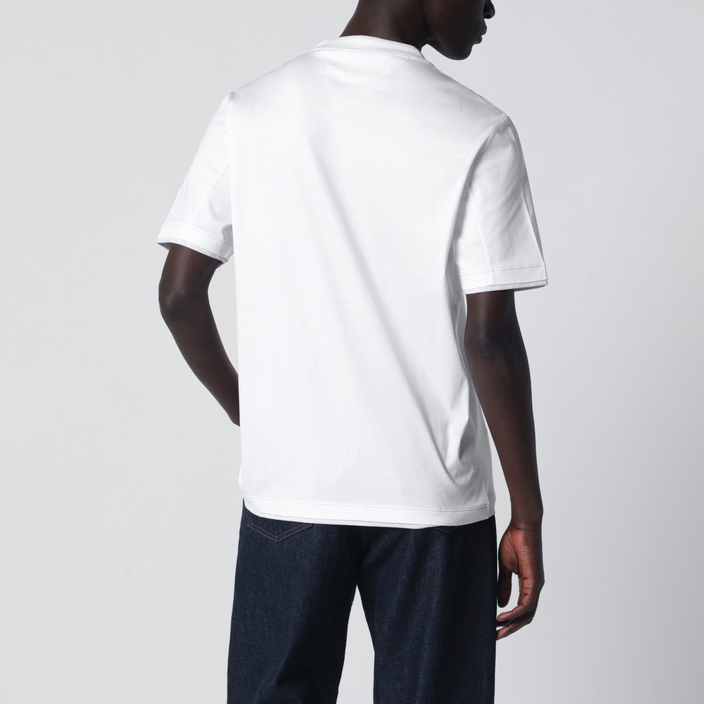 T-shirt blanc avec effet superposition