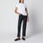 T-shirt bianca con girocollo con monile