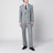 Grey Prince of Wales double-breasted suit in wool