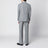 Grey Prince of Wales double-breasted suit in wool