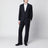 Blue pinstripe single-breasted suit in wool