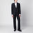 Blue pinstripe single-breasted suit in wool