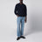 Kaschmirpullover mit Rundhals in Navyblau