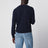 Kaschmirpullover mit Rundhals in Navyblau