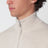 Sandfarbener Rollkragenpullover aus Kaschmir mit Zip