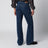 70s Cut high-waisted flared indigo jeans
