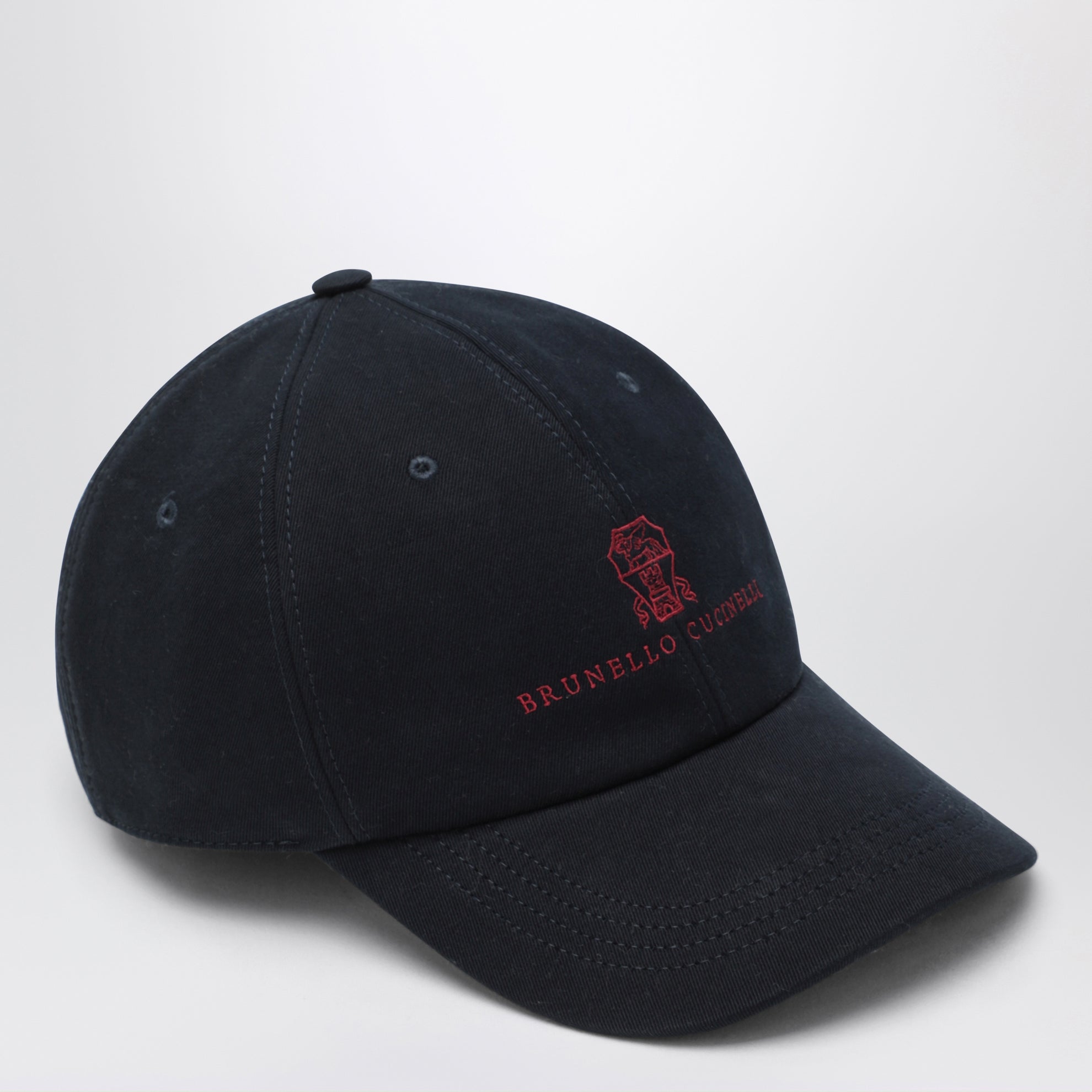 Cappello da baseball blu navy in cotone
