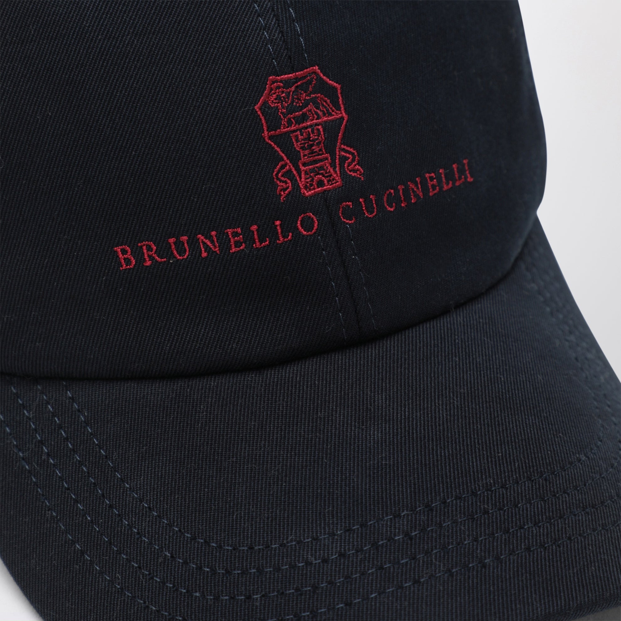 Cappello da baseball blu navy in cotone
