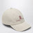 Cappello da baseball color sabbia in cotone