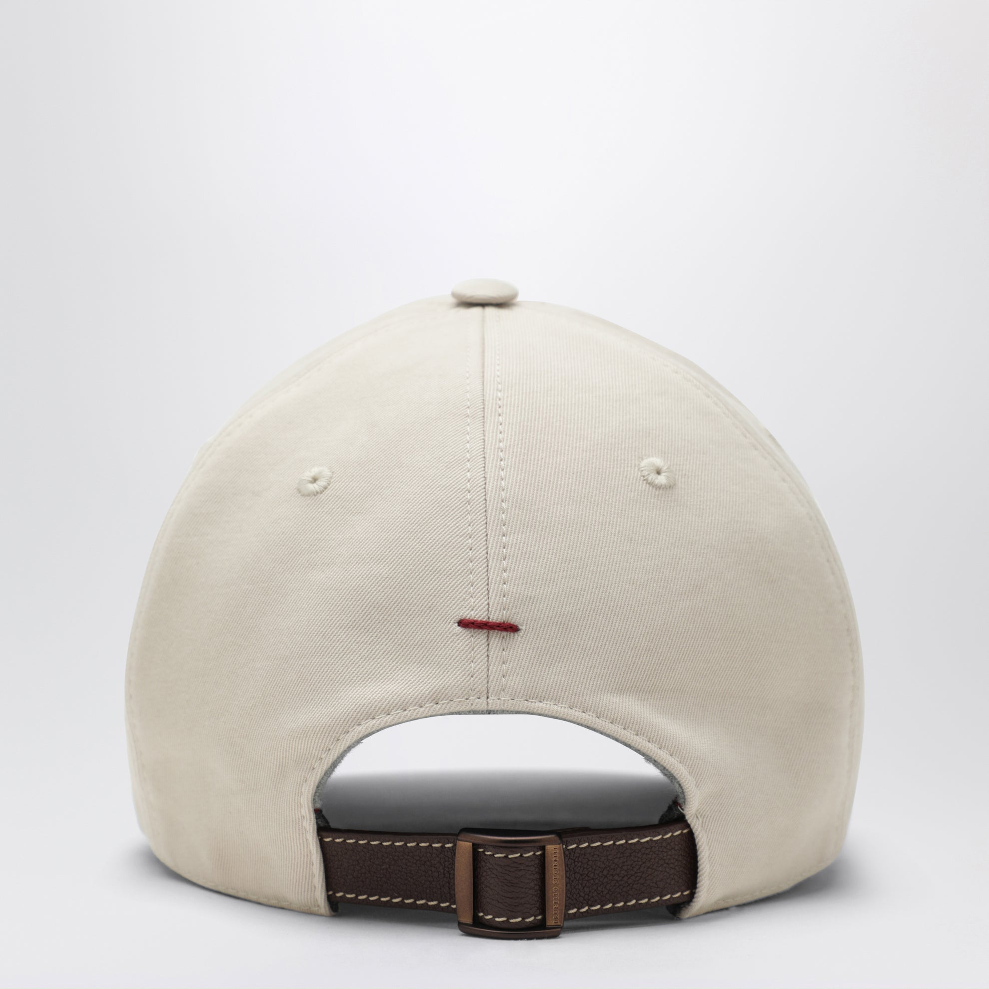 Cappello da baseball color sabbia in cotone