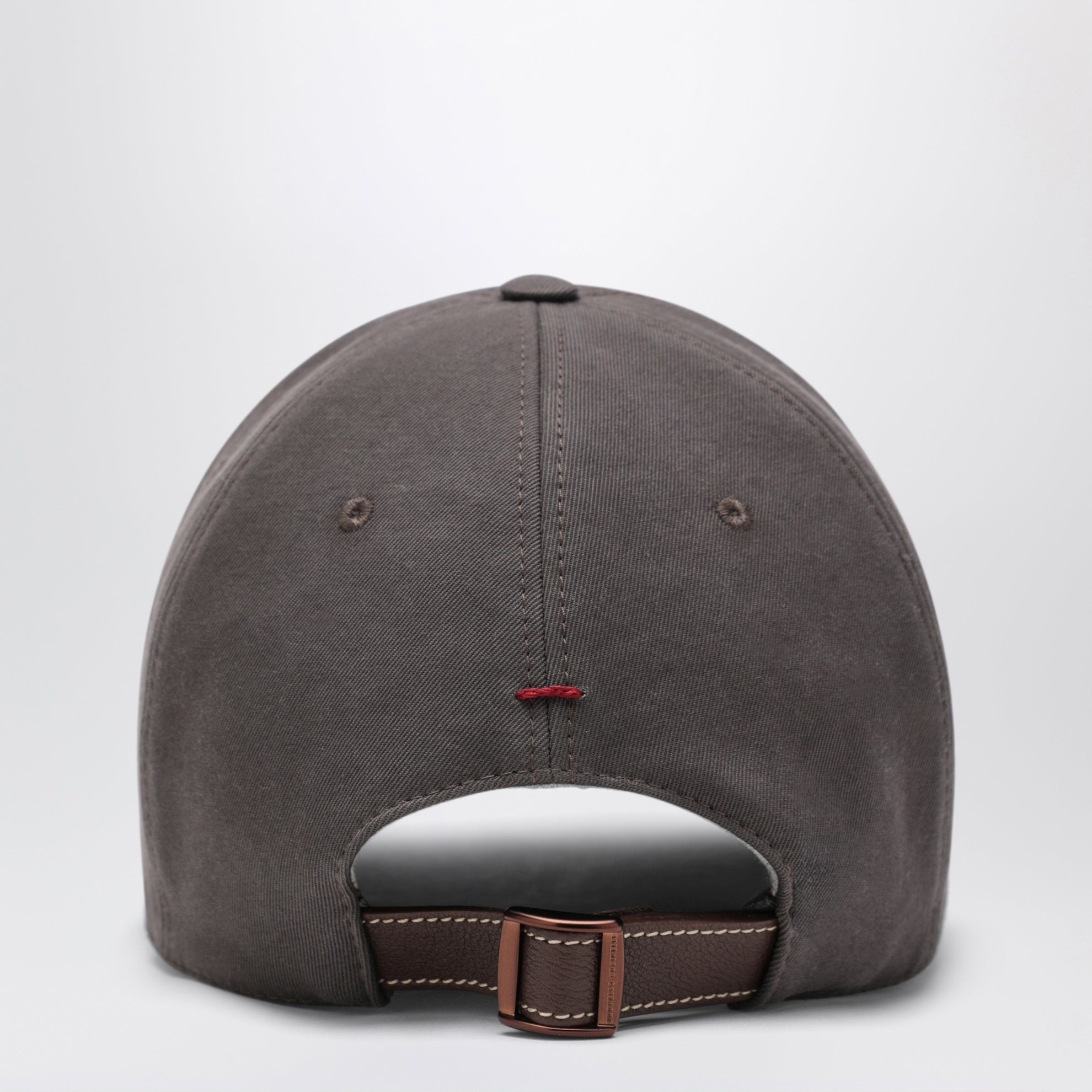 Cappello da baseball marrone in cotone