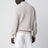 Baumwoll-Cardigan mit Reißverschluss in Jutefarbe