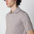 Light brown cotton knit polo shirt