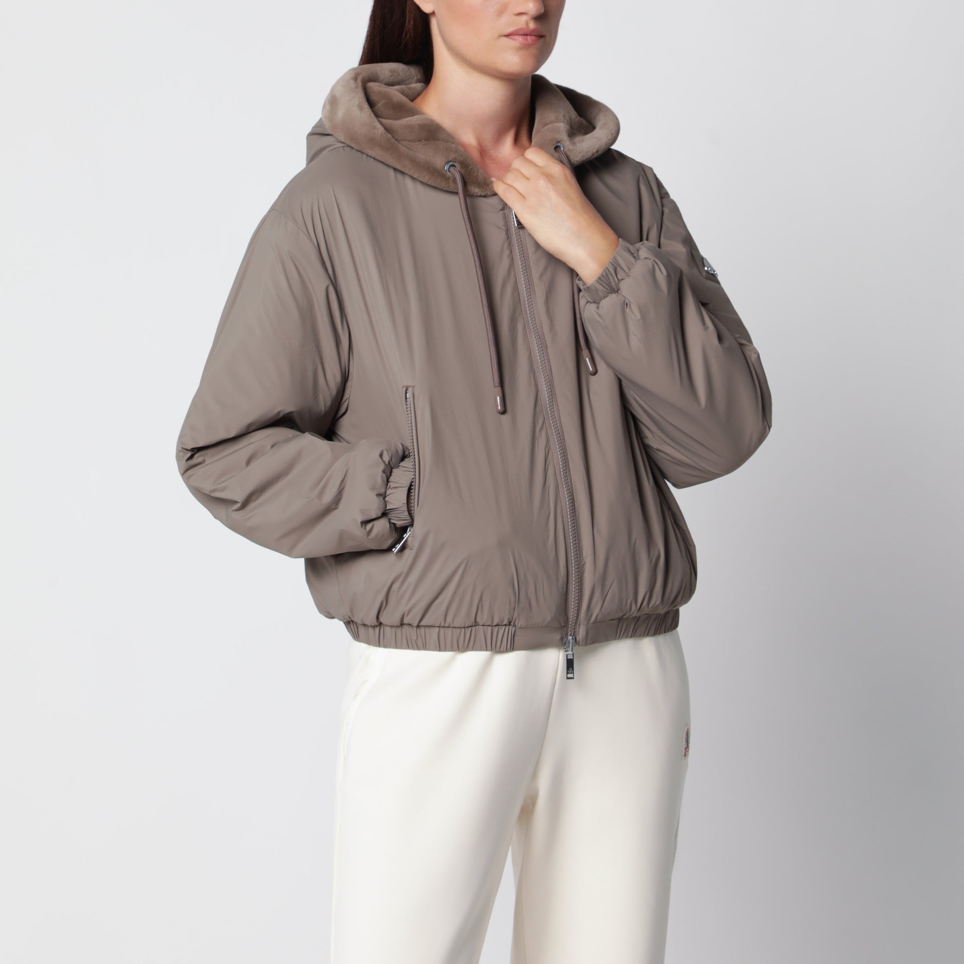 Grey Eaton Bunny reversible jacket