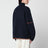 Felted Louis zip-up jacket in midnight blue