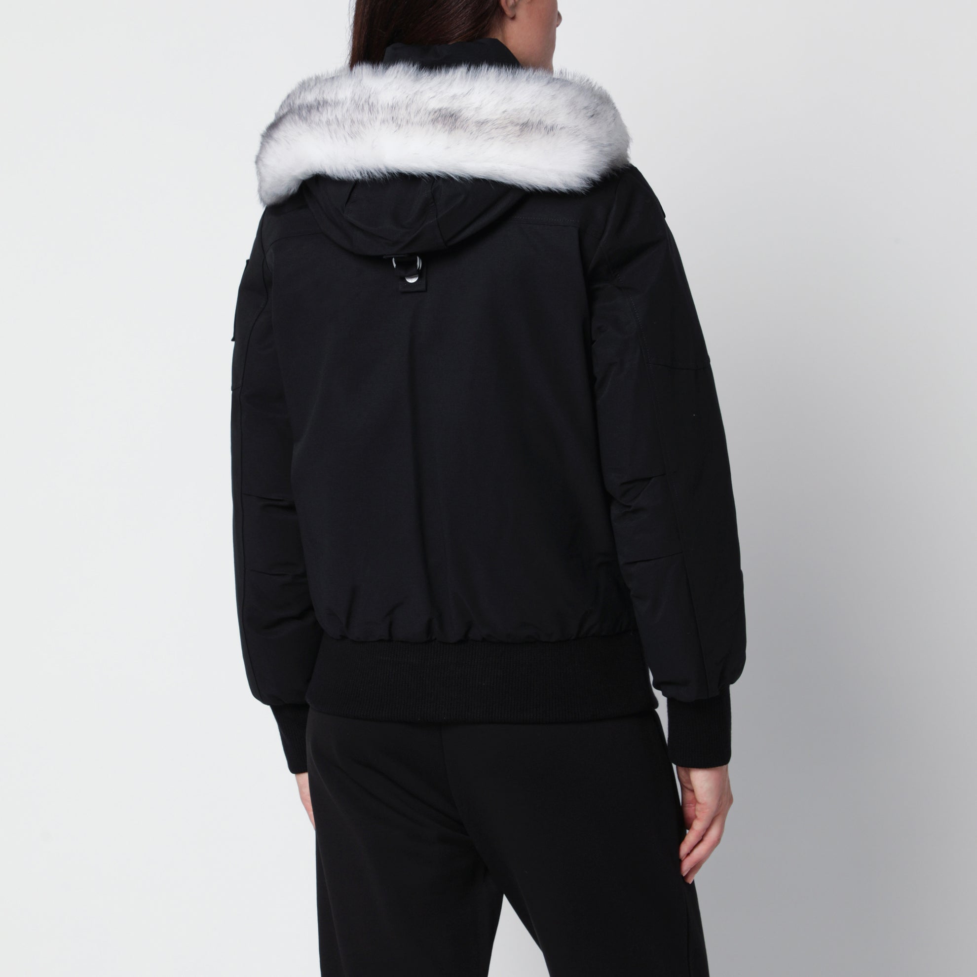blouson aviateur original Debbie en coton noir