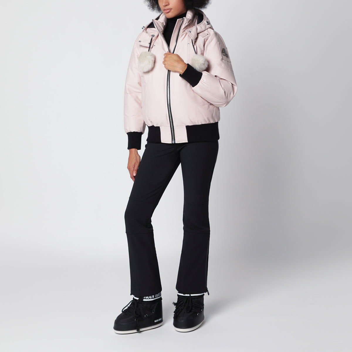 Pink Original Debbie bomber jacket in cotton and nylon