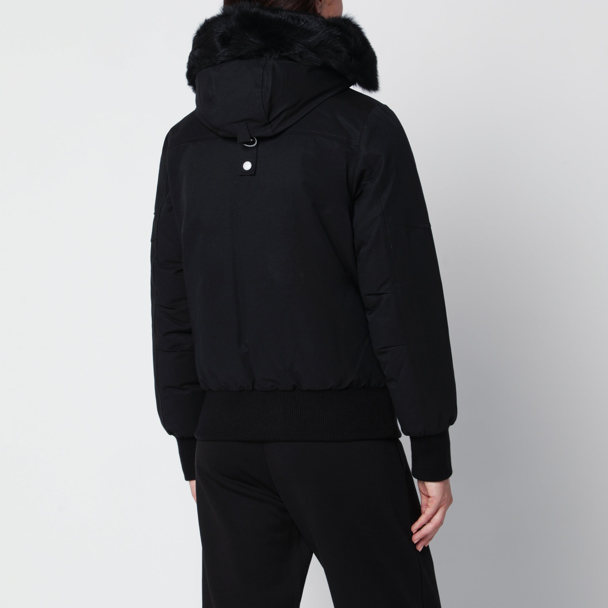 Veste bomber à capuche noire originale Debbie