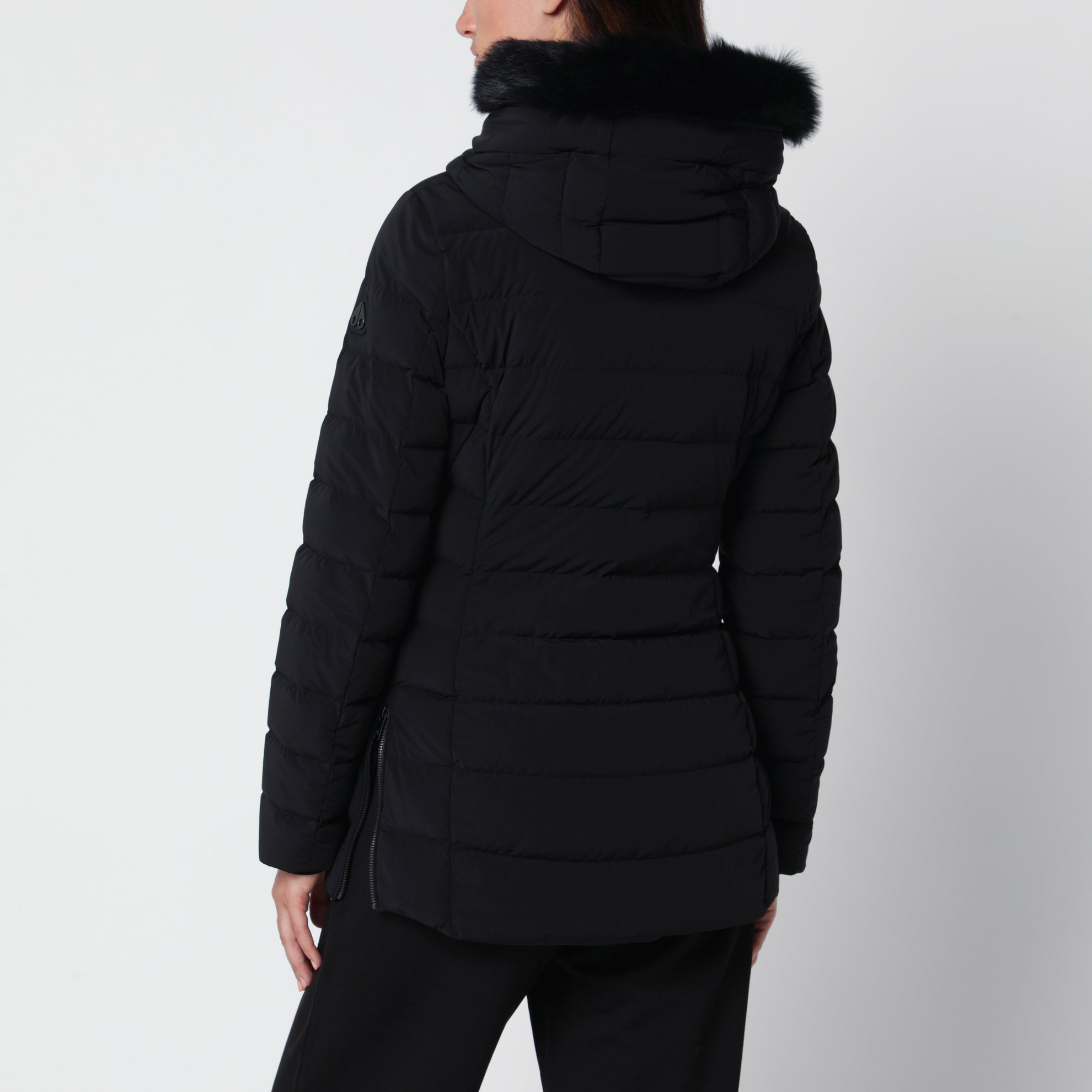 Roselawn Schwarze Nylonjacke