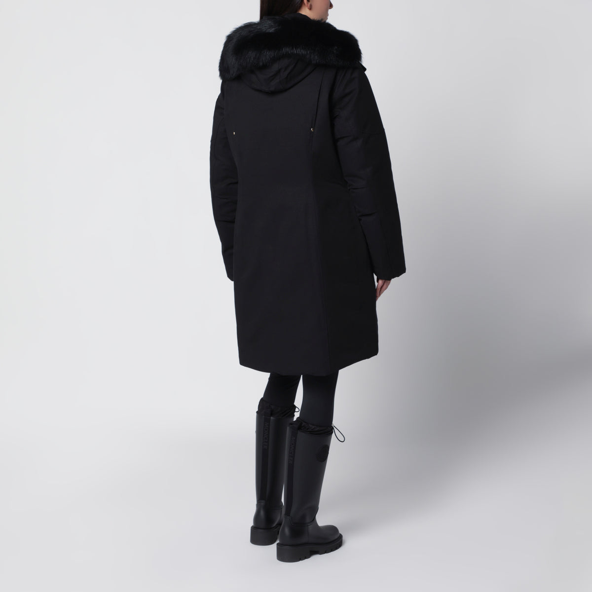 Stirling Original black parka in cotton and recycled nylon