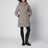 Taupe Bronze Jocada long parka in nylon
