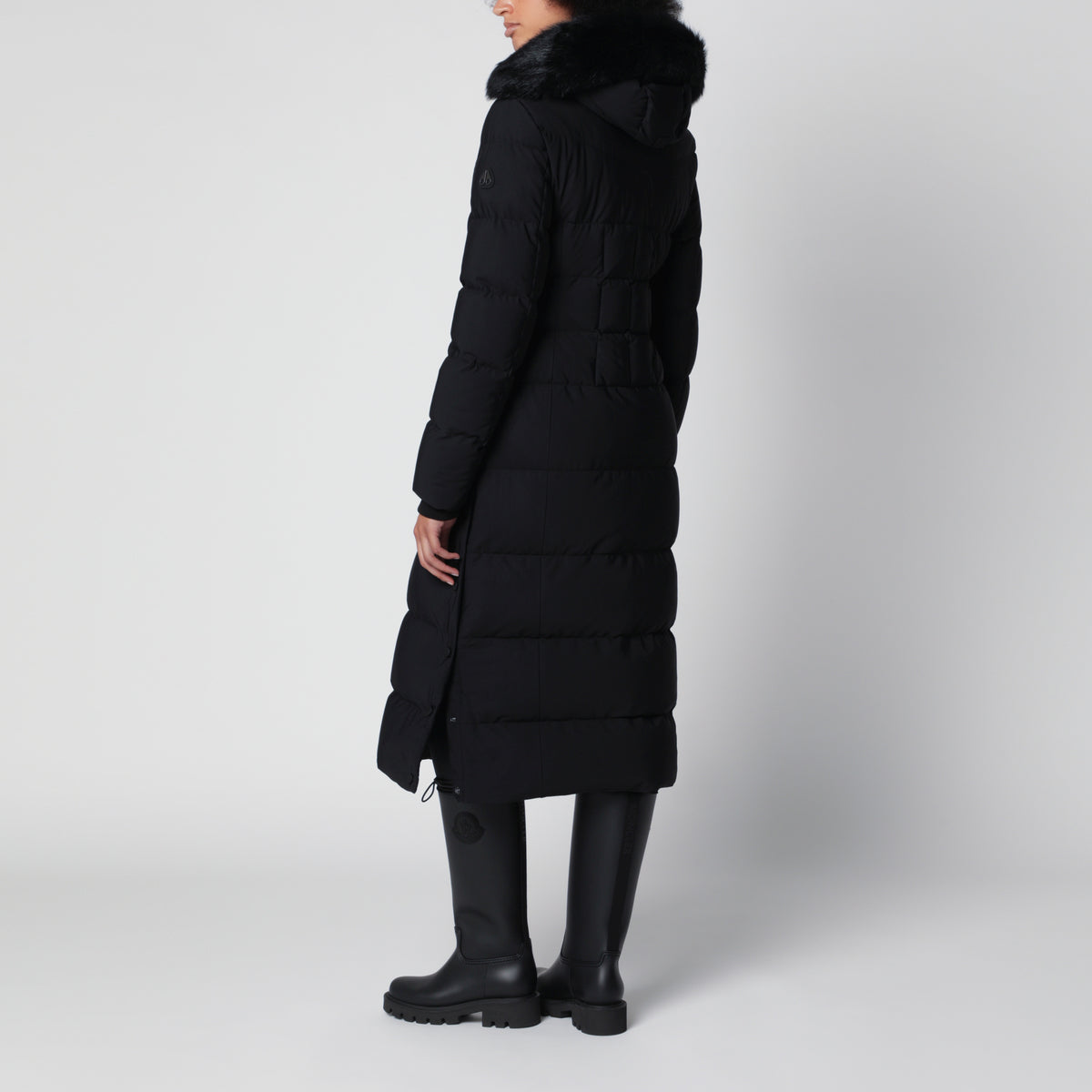 Parka long Jocada noir en nylon