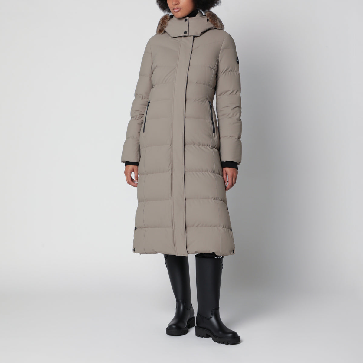 Parka Watershed Down couleur Taupe Bronze en nylon