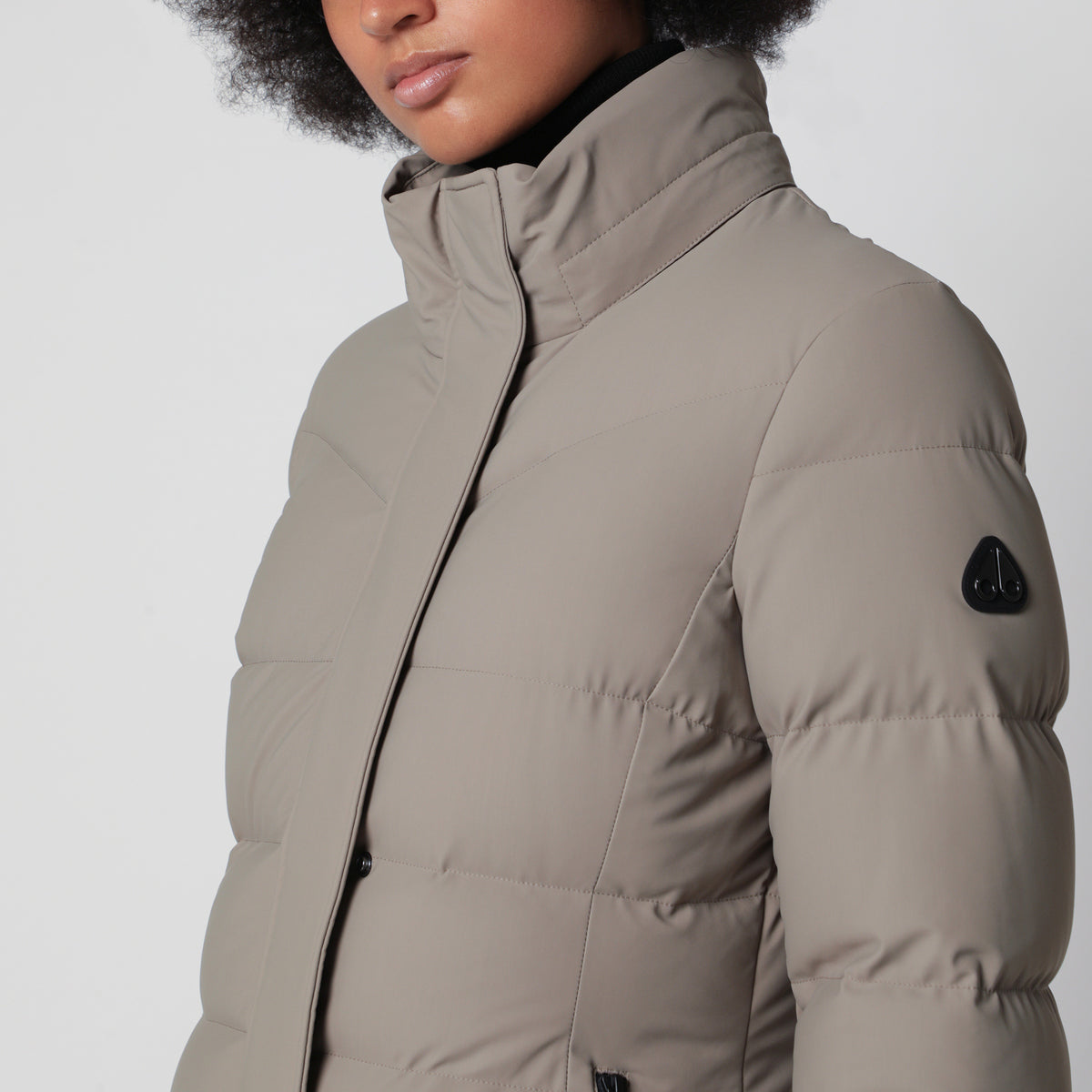 Parka Watershed Down couleur Taupe Bronze en nylon