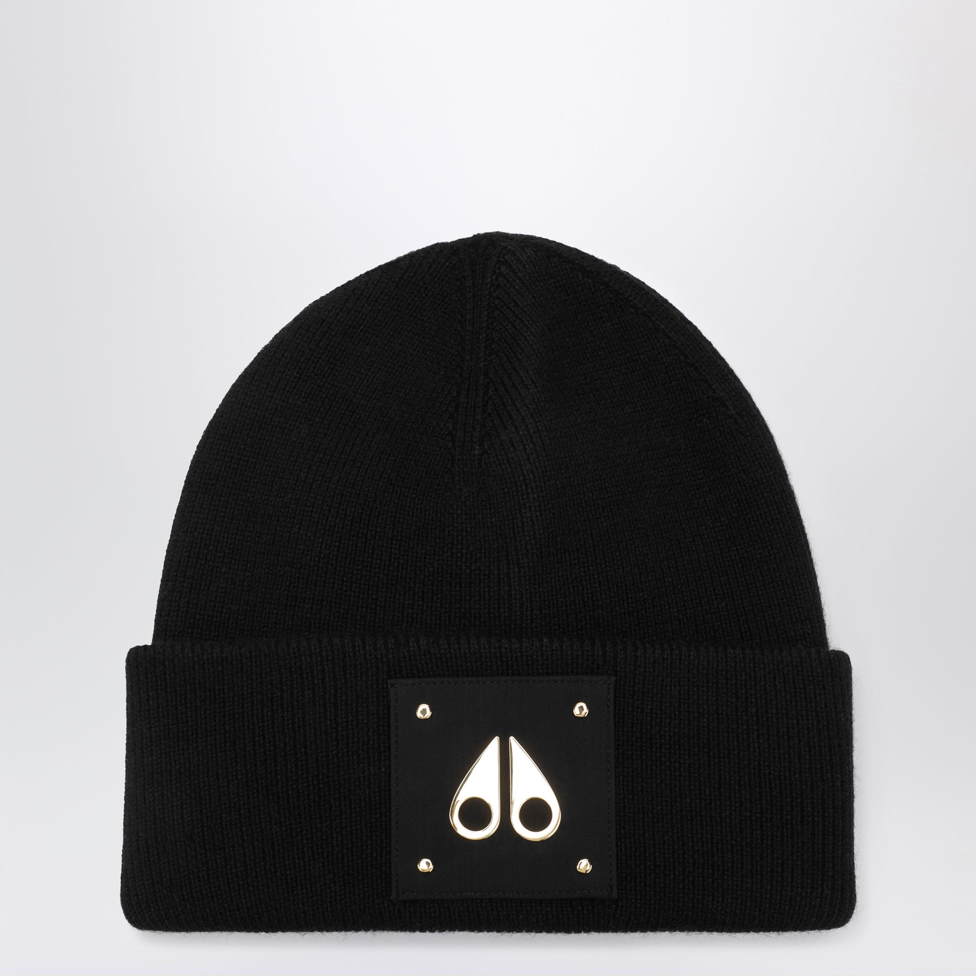 Bonnet en laine noire Gold Series Icon