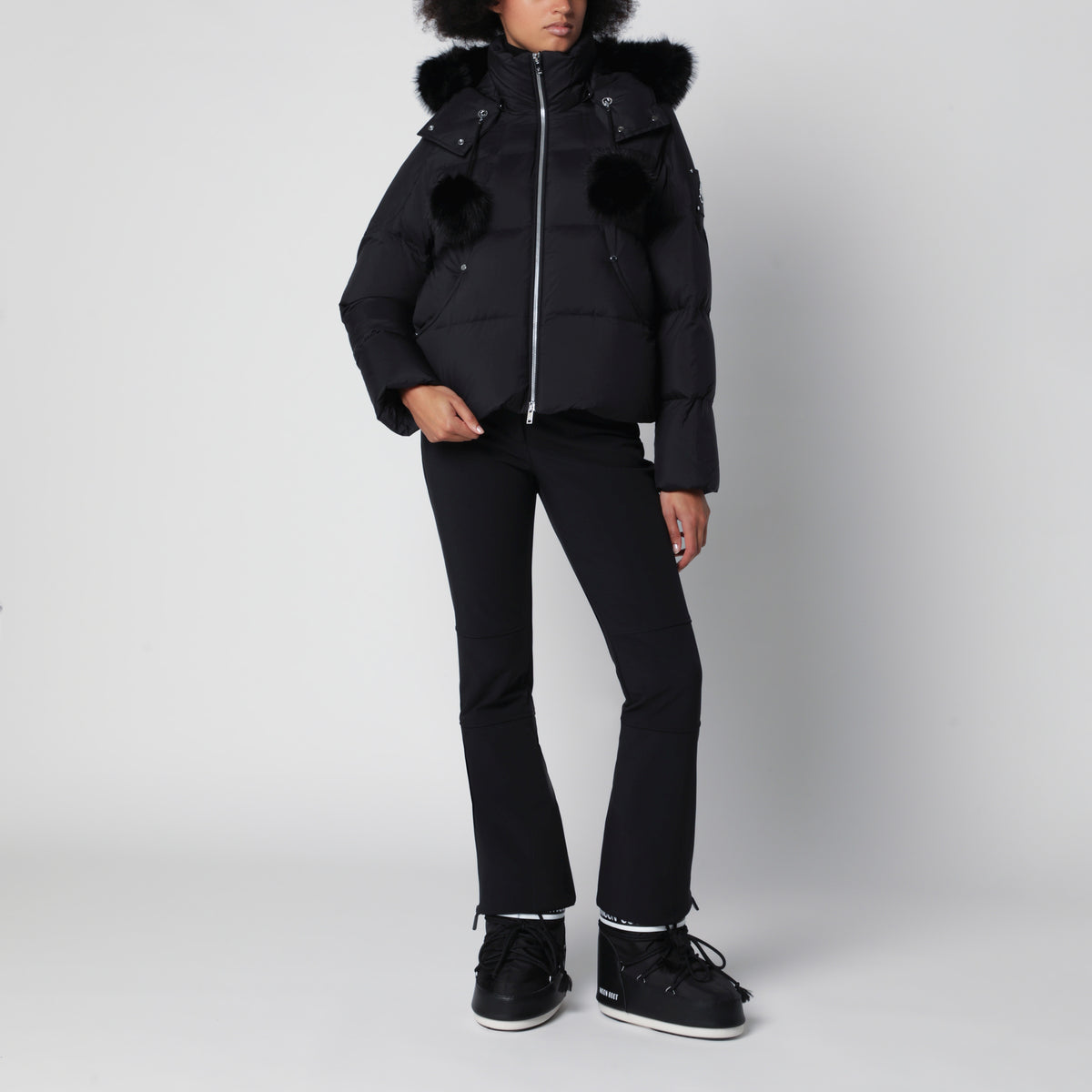 Piumino Everest nero in nylon