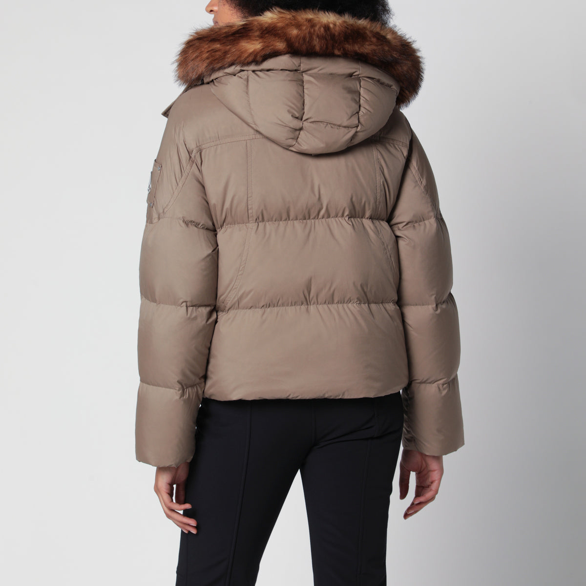 Everest Daunenjacke aus Nylon in Taupe Bronze